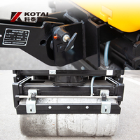 KD008 0.8ton Mini Pompe Hydraulique Moteur Diesel Double Tambour Route Rouleau Compacteur Machine