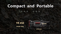 Portée d'imagerie thermique extérieure TR450 Résolution 384x288 Portée de vision nocturne thermique IP67 pour la chasse