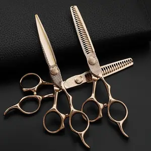 Supply Your Logo Hair Cutting Scissors Hairdressing VG10 Steel Hair Scissors Barber Scissors Professional Set With Sharp Edge