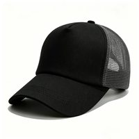 Gorra Trucker de Malla Lisa al por Mayor con Logotipo Personalizado, Gorra de Béisbol de Malla de Espuma de 5 Paneles, Gorra Trucker Promocional de Dos Tonos