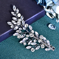 YouLaPan Pince à cheveux coréenne en strass, peigne latéral pour cheveux, accessoires capillaires en cristal pour la photographie, pour les fêtes et le quotidien HP822