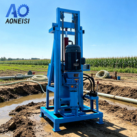 Machine de forage de puits d'eau électrique 180M avec système de commande hydraulique par levier pour l'approvisionnement en eau des zones éloignées