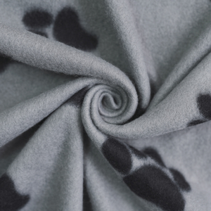 Coperta Morbida Reversibile in Pile a Doppio Lato, Ecologica Americana, Lavabile, Facile da Pulire, con Logo Personalizzato e Impronta di Zampa, per Tutte le Stagioni - Product Image 2