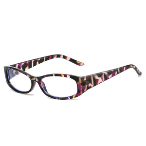 Lunettes rectangulaires élégantes et modernes pour <span class=keywords><strong>femme</strong></span> 2026, motif léopard ambre, design minimaliste chic et élégant, légères, polyvalentes et confortables - Product Image 6