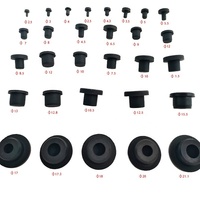 Bouchon à trou personnalisé de 3 mm ~ 30 mm de diamètre Bouchon en caoutchouc de type T Bouchon à champignon en silicone solide étanche fileté