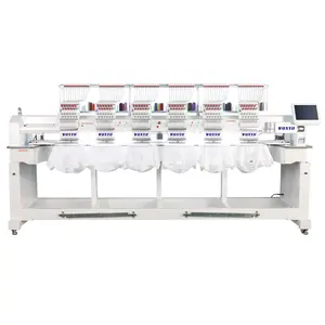 High Speed 6 head computer embroidery machine for hoodies textile garments machine