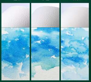 Bloc de papier aquarelle de haute qualité en gros, effet d'ombrage, papier de peinture artistique professionnel, papier de coton, page intérieure gaufrée - Product Image 3
