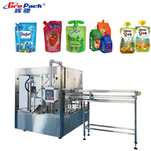 Máquina Llenadora de Bolsas Doypack con Boquilla, Totalmente Automática, para Líquidos Viscosos, Máquina Llenadora y Tapadora de Bolsas Preformadas con Boquilla para Salsa de Tomate - Product Image 1