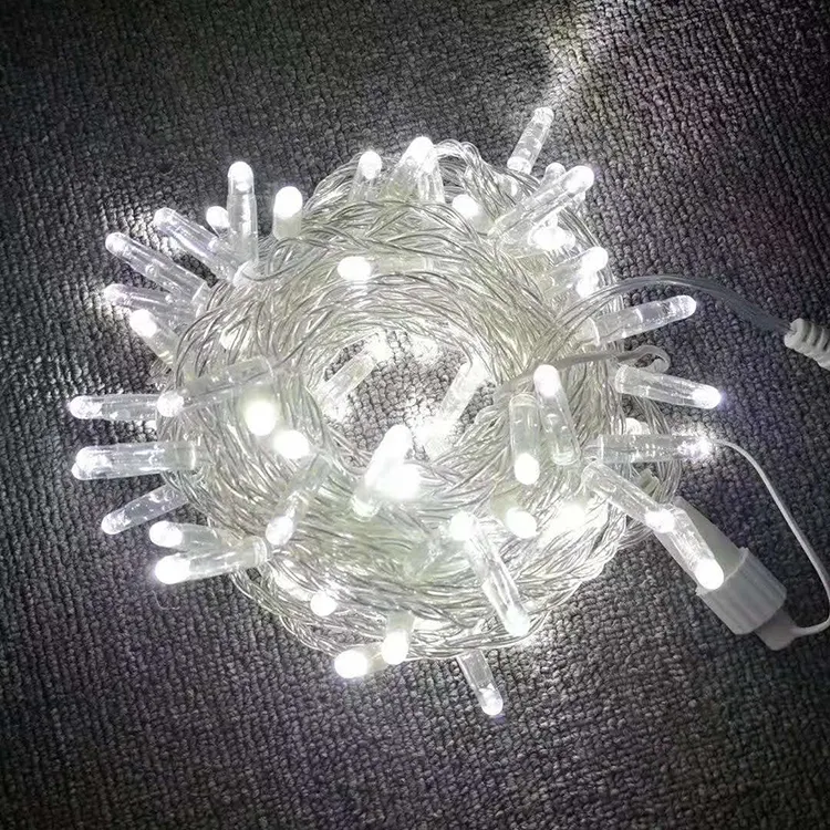 ไฟคริสต์มาส 10M 100LED luces Navidad Led String Fairy Light 8 โหมด 110V 220Vสําหรับงานแต่งงานของต้นไม้วันหยุดGarlandไฟ