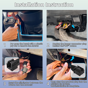 Jeep Wrangler JL Gladiator JT Auto Start-Stopp Deaktivierungsgerät Intelligenter Bypass-Kabelbaum mit ST-Chip 2018 bis 2024 - Product Image 2