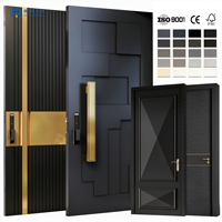 Portes de sécurité principales pour maisons, nouvelle conception, luxe, haute qualité, isolation phonique, isolation thermique, étanches, en alliage de zinc galvanisé