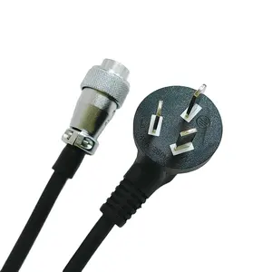 Weipu WS16 wired aviation plug and socket connector, 2-core, 5-core, and 20-core, connected to the power cord
