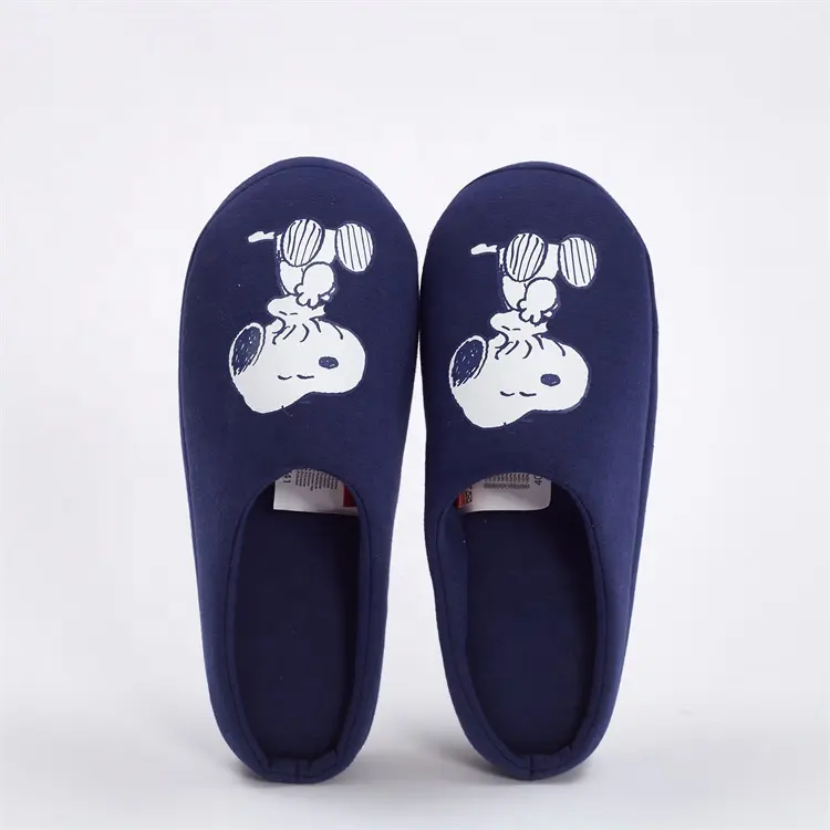 Hot selling cartoon handicraft printed hotel hot spring spa disposable slippers
