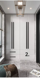 Tiradores de Muebles de Fábrica, Perillas Doradas de 64 mm con Doble Orificio, Tiradores de Puerta de Gabinete de Aleación de Aluminio Negro para Cocina y Hogar - Product Image 5