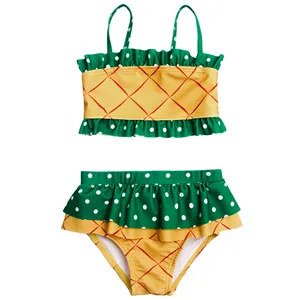 Girls Swimwear 1-6years Kids Beachwear Bikini 2-10 2 Piece 2 Pieces Swimsuit Cartoon Children Beach Suit Wholesale OEM Custom