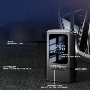 Senbolia Digital Mini bomba de aire 4000mAh recargable bicicleta motocicleta coche infladores de neumáticos compresor de aire inalámbrico bomba de aire portátil - Product Image 3