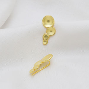 Venta al por mayor de pendientes de gota trepadora chapados en oro Diseño de moda para bodas y fiestas Estilo lindo Gran idea de regalo - Product Image 2