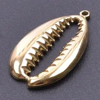 Pendentifs en acier inoxydable Senmei couleur or, animaux marins (coquillages, poissons, tortues, étoiles de mer) pour la fabrication de bijoux DIY