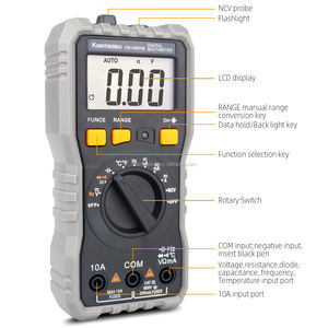 OEM ODM Mini Portátil <span class=keywords><strong>Multi</strong></span> <span class=keywords><strong>Tester</strong></span> Tensão Resistência Atual <span class=keywords><strong>NCV</strong></span> Teste Multímetro Digital Inteligente Elétrico - Product Image 3