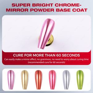 JTING Esmalte Base Cromado Súper Efecto Transparente Sin Adhesión para Polvo Cromado, Gel Base Profesional, OEM, Esmalte de Uñas Personalizado Gratuito - Product Image 2