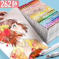 Vente en gros de stylos marqueurs pour croquis d'art d'étudiant Pointe fine Dessin en couleur à base d'alcool avec pointe en plastique PP