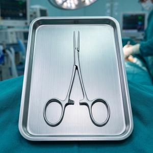 Sixflowers Pince hémostatique anti-moustiques droite 12 cm, instrument chirurgical pour chirurgie générale, certifié CE Classe I, manuel - Product Image 5