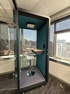 Ponsel Privasi dapat digerakkan, Stan akustik kedap suara kabin hening Office Pods untuk rapat Hotel vokal Booth rekaman Living Pod - Product Image 6