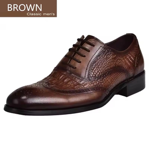 Zapatos de Cuero para Hombre Más Vendidos, Estilo Ejecutivo Moderno con Punta en Pico, Versátiles y Cómodos - Product Image 6