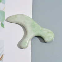 HZ Planche de massage Gua Sha en jade Xiuyan à picots, design traditionnel très tendance, pour le nettoyage et la beauté de la peau