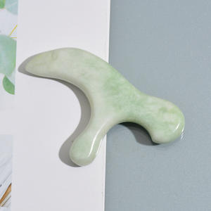 Set gua sha bentuk hati alami Diy, alat pijat tubuh, alat pembersih kulit, alat kecantikan bentuk hati alami - Product Image 2