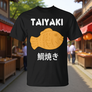 เสื้อยืดลายปลาไทยากิ สไตล์อนิเมะญี่ปุ่น สำหรับผู้ใหญ่ คอกลม แขนสั้น พิมพ์ลายดิจิทัล เสื้อผ้าส่งเสริมการขาย - Product Image 2