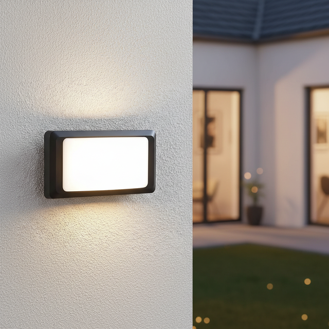 PW2311-1 2022 New Plastic PC Material SMD LED Light 1200lm Lumens IP65 Outdoor Indoor Living Room LED Bulkhead Wall Light