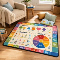 Tapis d'éveil actif pour bébé, imprimé, antidérapant, en laine, fabriqué à la machine, pour salon, chambre, jeu d'enfants, motif géométrique