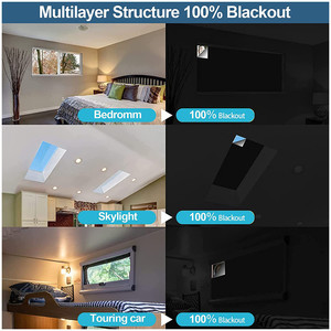 100% <strong>Blackout</strong> Home Hotel <strong>Travel</strong> Office Living Room Bedroom logo Custom DIY Cut Window Shade <strong>Blind</strong> Portable <strong>Blackout</strong> Curtain - Product Image 6