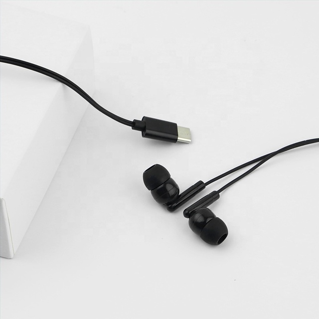 Direct Factory Sale Disposable Mobile Bus Earpiece with Type-C Jack Cheap Stereo Airline Earphone