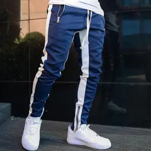 Mens Joggers 캐주얼 바지 남성 운동복 운동복 바지 스키니 팬츠 바지 블랙 체육관 조깅 트랙 바지