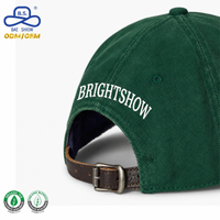 Unisex Vintage Custom Platte Rand Snapback Caps Verstelbare Denim Baseballpet Met Custom Borduurwerk Logo Patroon Voor Casual Scene
