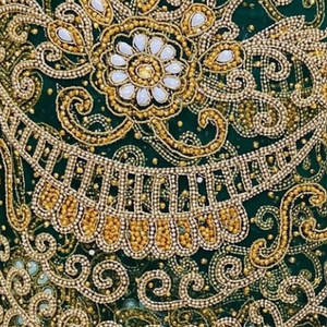 Hermosa ropa africana tradicional 3D con cuentas George Headtie elegante envoltura de desgaste Tafetta antiarrugas transpirable - Product Image 1