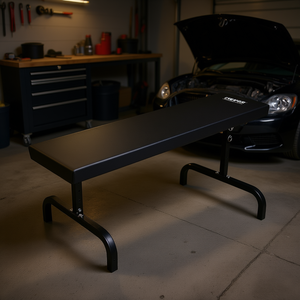 Banco de Trabajo Rodante Creeper de 40 Pulgadas para Reparación de Carrocerías, Capacidad de 330 Libras, Altura Ajustable, Construcción de Acero - Product Image 2