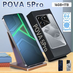 Hot-bán pova5 Pro 16 + 1t Android 10 điện thoại thông minh xuyên biên giới 65 Wát sạc nhanh đục Màn hình 108mp một hơn mảnh Tiếng Anh - Product Image 2
