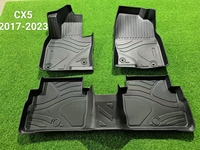 Tapetes de Piso para Auto 3D/5D de TPE Impermeables, Juego Completo de 3 Piezas, Ecológicos y Antideslizantes para Mazda CX-5 y Mazda 6, Forro de Carga