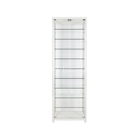 Prix d'usine vitrine murale en verre à LED Vitrines pour fumeurs Vitrines avec serrure