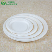 Assiettes en papier 12 pouces 9 pouces Assiettes en papier de canne à sucre Assiettes en papier rectangle jetables imprimées sur mesure