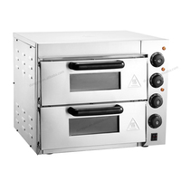 Bouton panneau de commande nouveau four électrique simple à Double pont pour boulangerie gâteau et pain four à Pizza équipement de cuisson automatique en vente