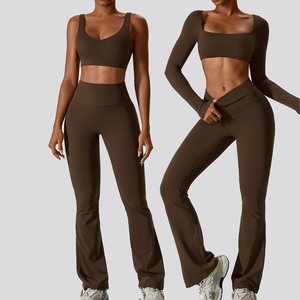 Thiết Kế Mới Chéo Trở Lại Thể Thao Eo Áo Ngực Bộ Yoga Tập Thể Dục Quần Áo Chất Lượng Cao Phòng Tập Thể Dục Quần Áo Cho Phụ Nữ - Product Image 3