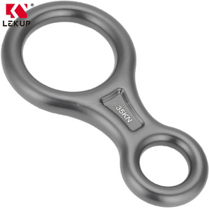 Equipo de Rappel, Dispositivo de Rescate para Escalada en Roca, Descensor de Aluminio de Alta Resistencia, Descensor en Forma de 8, 35KN, Equipo de Descenso - Product Image 5