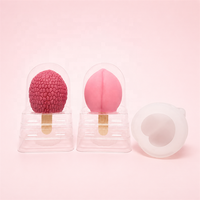 Boîte d'emballage en PET transparent sur mesure en gros avec couvercle pour sucettes glacées en forme de fruit, glaces 3D virales, gelato pop