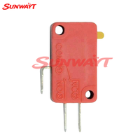Micro-interrupteur SUNWAYT SW-NS3 de bonne qualité à 3 bornes pour joystick de jeu d'arcade 125/250VAC, rouge, métal et plastique