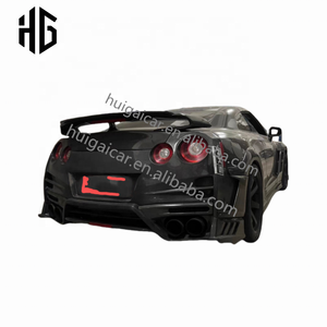 Autopartes fibra de carbono rueda trasera CEJA para Nissan GTR actualización a guardabarros lateral de coche secreto accesorios bengalas - Product Image 4