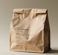 500g 1kg sac d'emballage en papier kraft pour café à fond plat en aluminium conception imprimée de valve de luxe pour une expérience de café de qualité supérieure